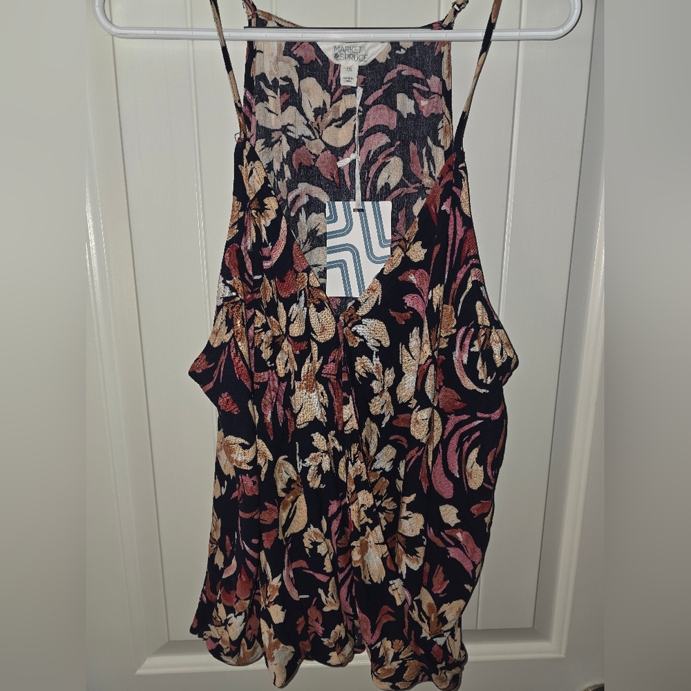 Market & Spruce Multicolor Spaghetti Strap Top NWT ❤️
